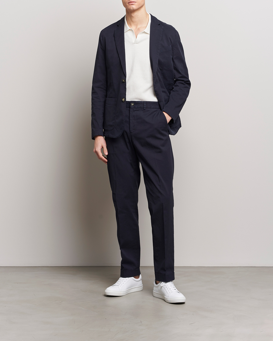 Men | Trousers | J.Lindeberg | Lois Garment Dye Pants Navy