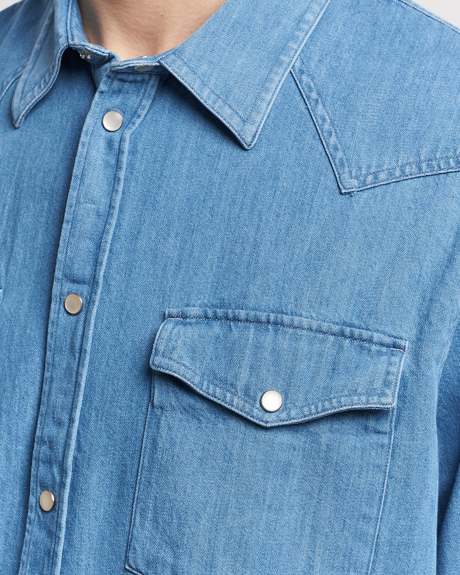 Men | Shirts | J.Lindeberg | Carson Denim Shirt Bijou Blue