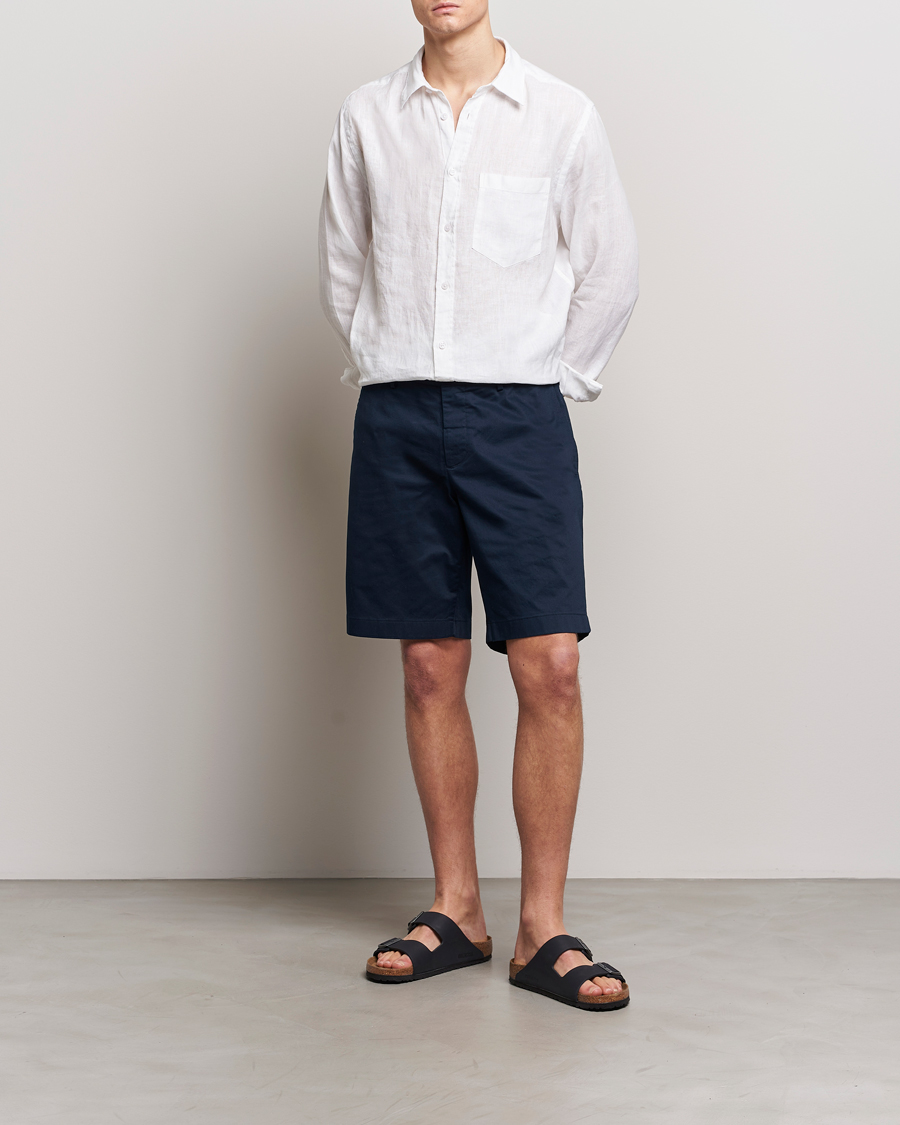 Men | Shorts | J.Lindeberg | Nathan Cloud Satin Shorts Navy