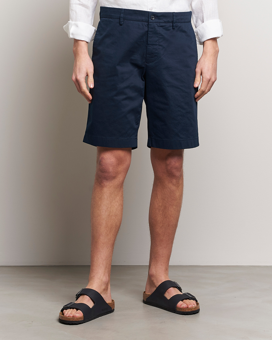 Men | Shorts | J.Lindeberg | Nathan Cloud Satin Shorts Navy