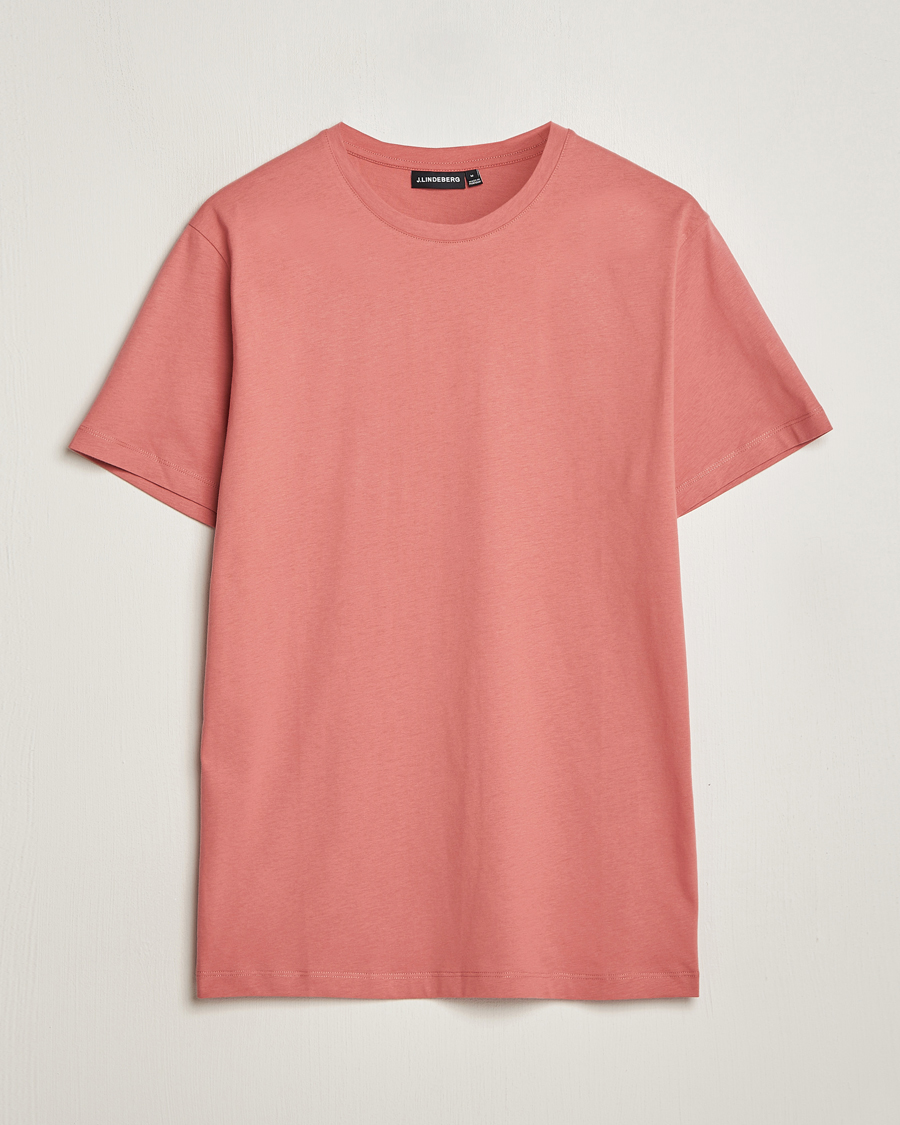 Men | T-Shirts | J.Lindeberg | Sid Basic T-Shirt Dusty Cedar