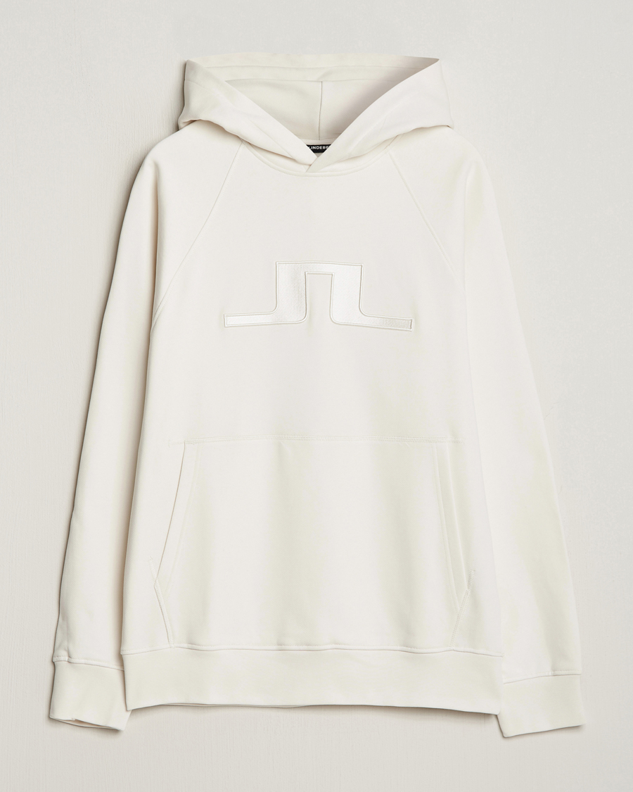 Men | Sweaters & Knitwear | J.Lindeberg | Callan Bridge Hoodie Cloud White