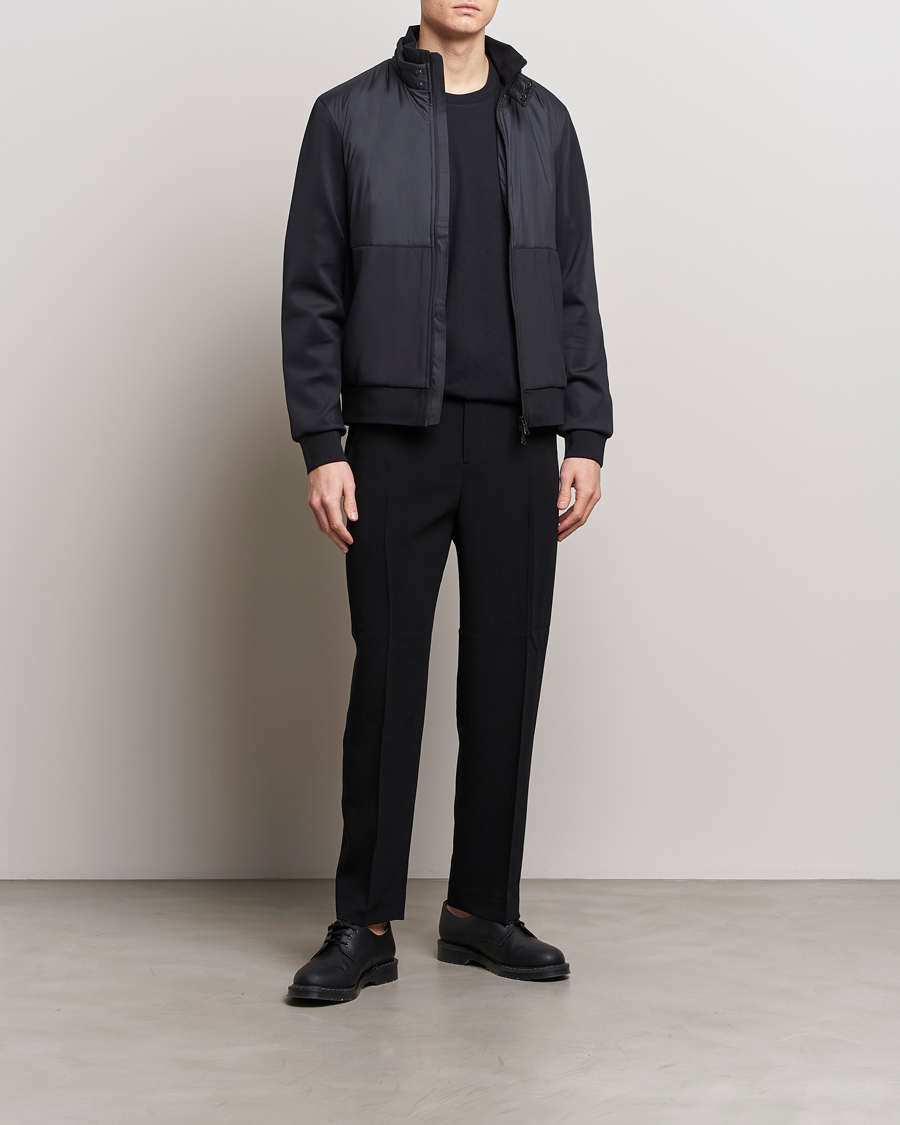 Men | Sweaters & Knitwear | J.Lindeberg | Dovid Hybrid Jacket Black