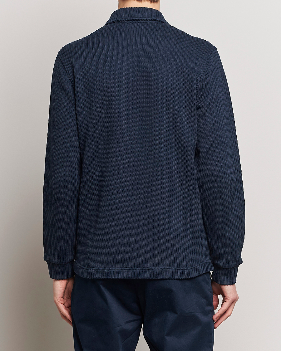 Men | Sweaters & Knitwear | J.Lindeberg | Lansa Jersey Zip Jacket Navy