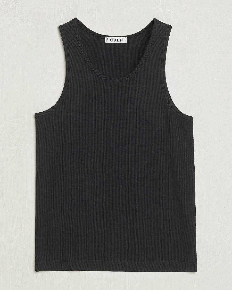 Men | T-Shirts | CDLP | Rib Tank Top Off Black