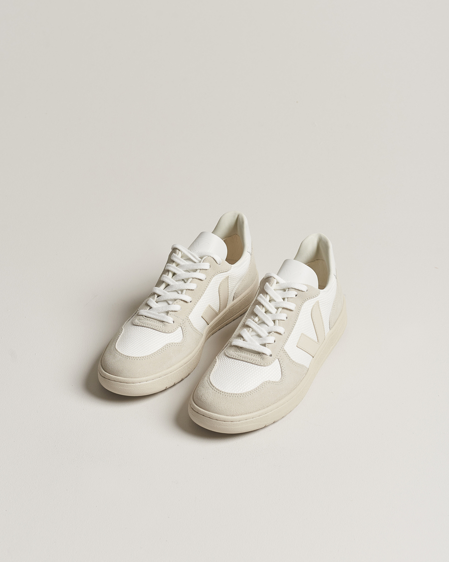 Men | Sneakers | Veja | V-10 Mesh Sneaker White/Natural Pierre