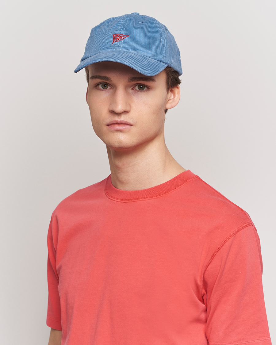 Men | Drake's Pigeon Flag Baseball Cap Light Blue | Drake's | Pigeon Flag Baseball Cap Light Blue