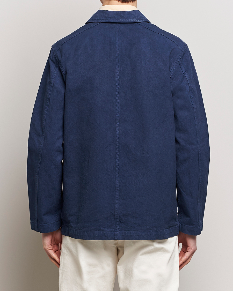 Men | Coats & Jackets | Drake's | Duck Cotton Canvas Shore Jacket Navy