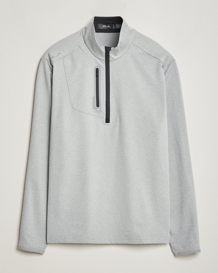 Men | Sweaters & Knitwear | RLX Ralph Lauren | Luxury Jersey Half Zip Andover Heather