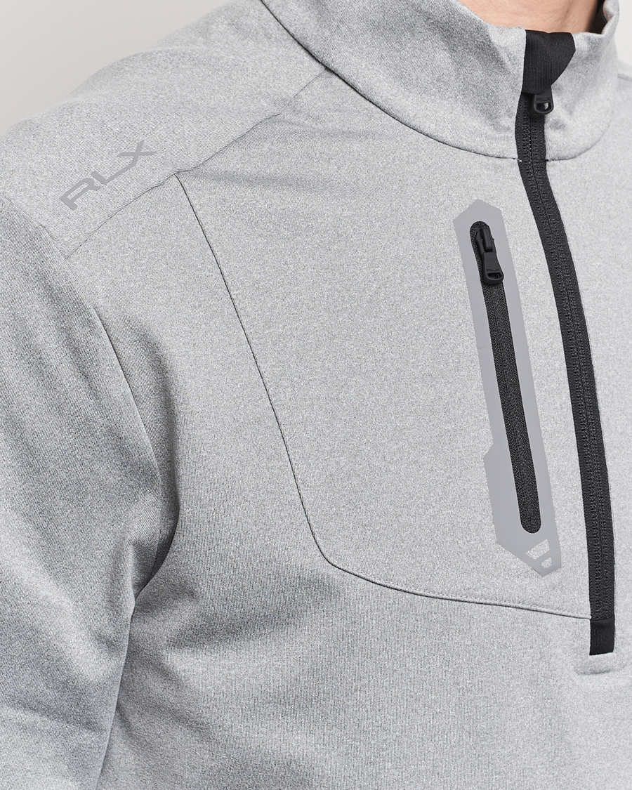 Men | Sweaters & Knitwear | RLX Ralph Lauren | Luxury Jersey Half Zip Andover Heather