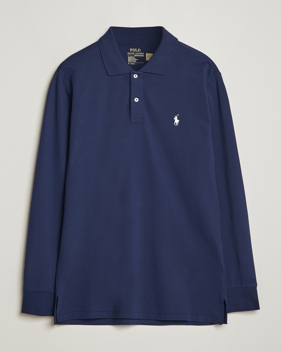 Men | Sweaters & Knitwear | Polo Ralph Lauren Golf | Performance Stretch Long Sleeve Polo Refined Navy