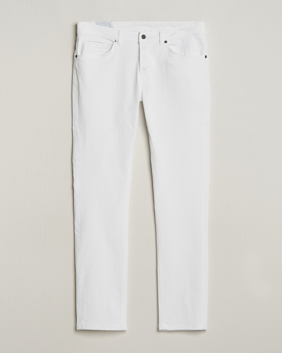 Men | Jeans | Dondup | George Bullstretch Jeans White