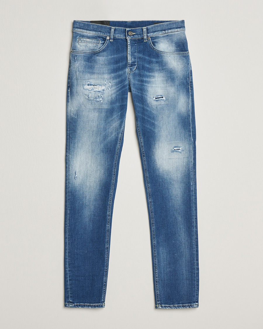 Men | Jeans | Dondup | George Distressed Jeans Medium Blue