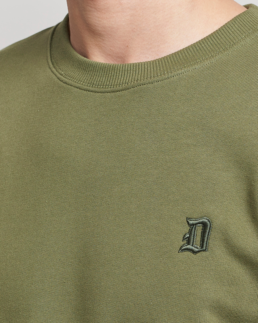 Men | Sweaters & Knitwear | Dondup | Loco Crew Neck Sweatshirt Olive Green