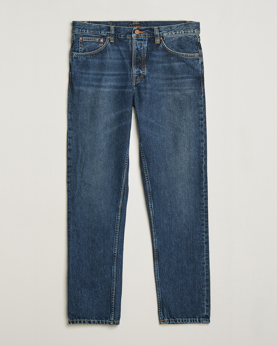 Men | Trousers | Nudie Jeans | Steady Eddie II Jeans Blue Soil