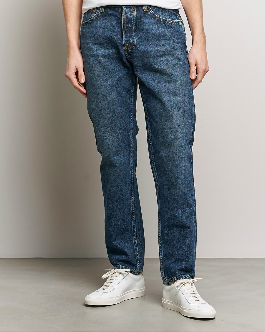 Men | Trousers | Nudie Jeans | Steady Eddie II Jeans Blue Soil