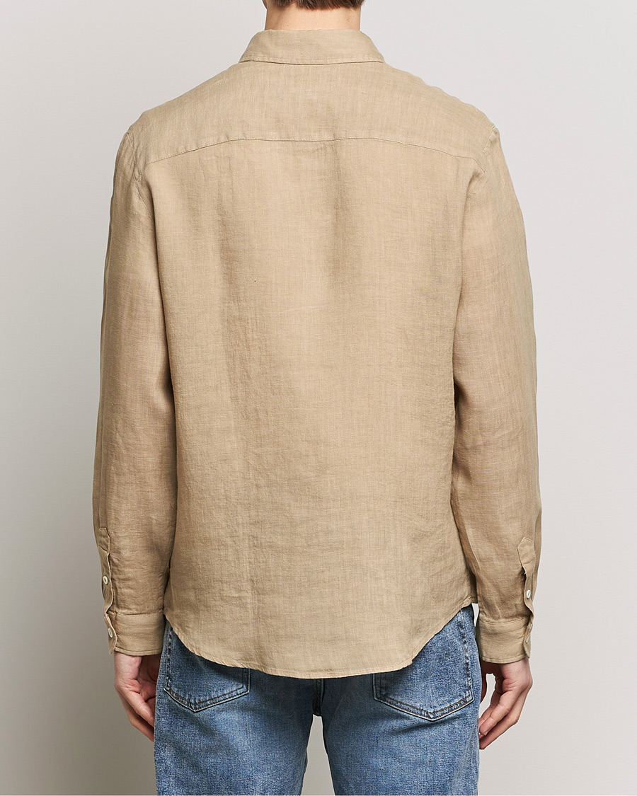 Men | Shirts | A.P.C. | Cassel Linen Shirt Beige