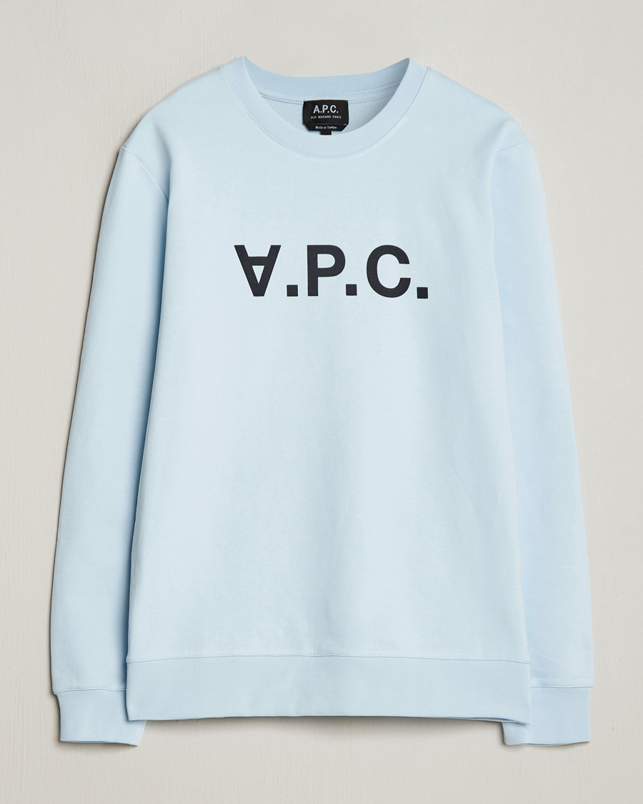 Men | Sweaters & Knitwear | A.P.C. | VPC Sweatshirt Light Blue