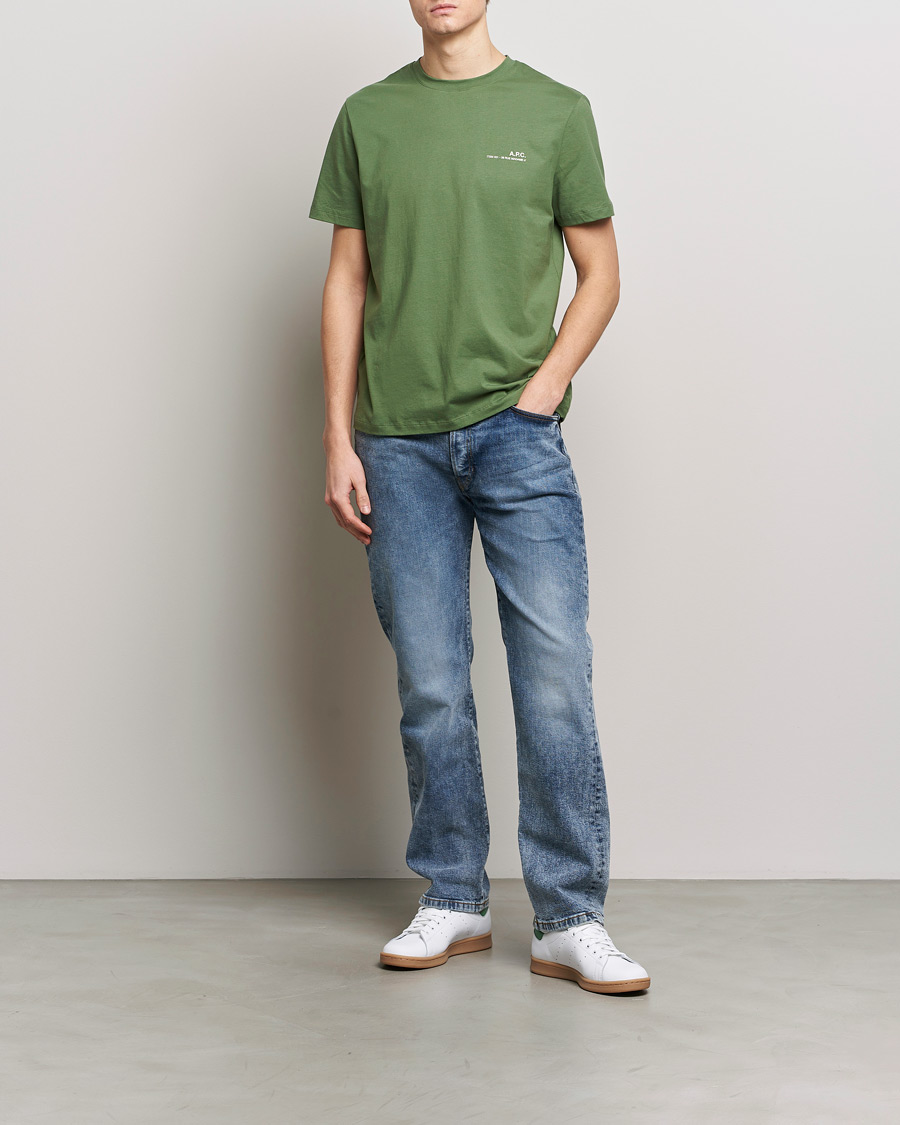Men | T-Shirts | A.P.C. | Item T-shirt Gray Green