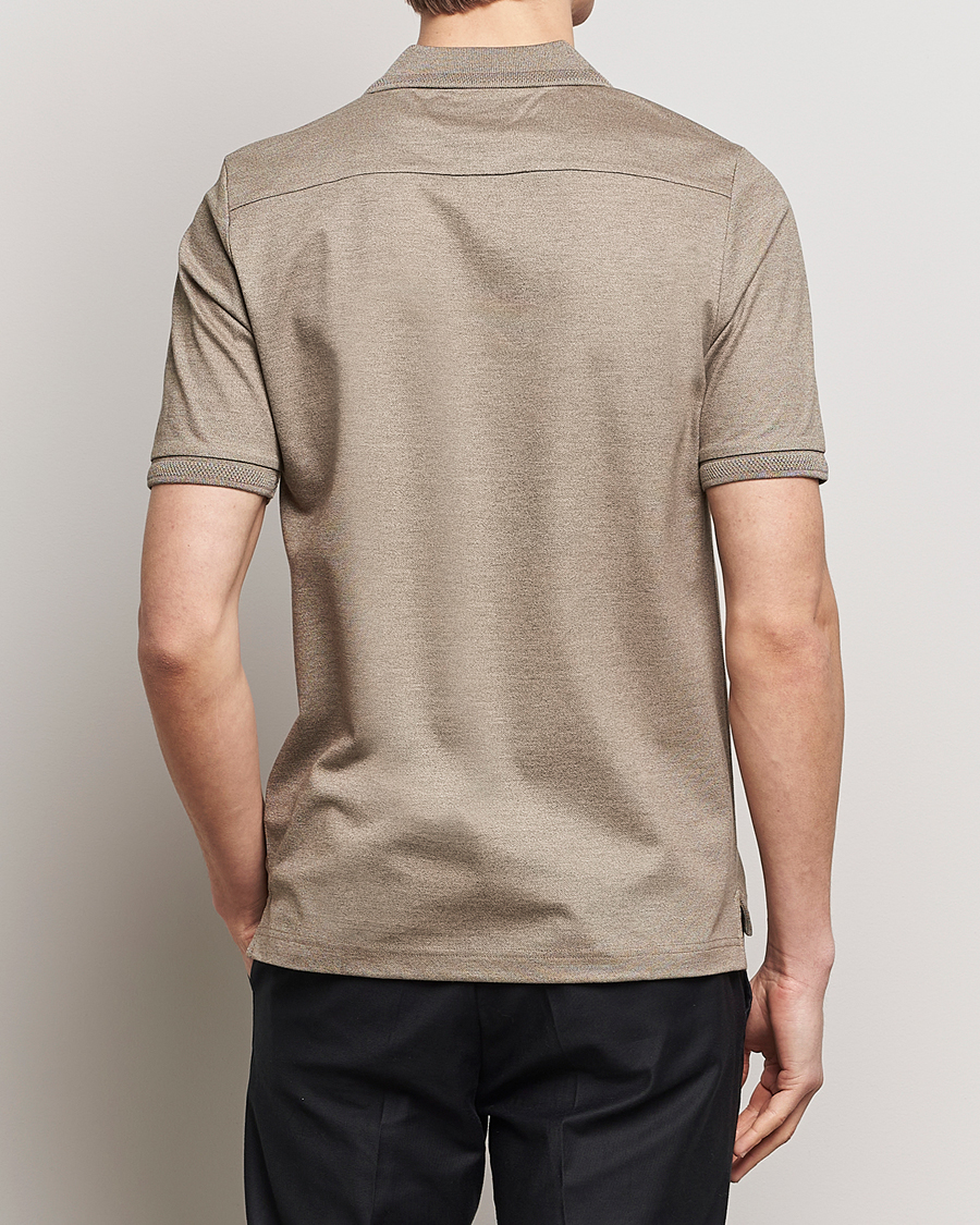 Men | Polo Shirts | Eton | Pique Polo Shirt Beige