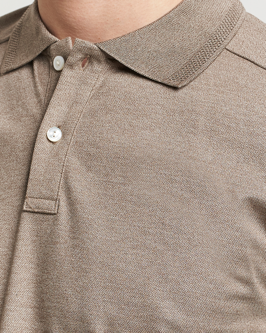 Men | Polo Shirts | Eton | Pique Polo Shirt Beige