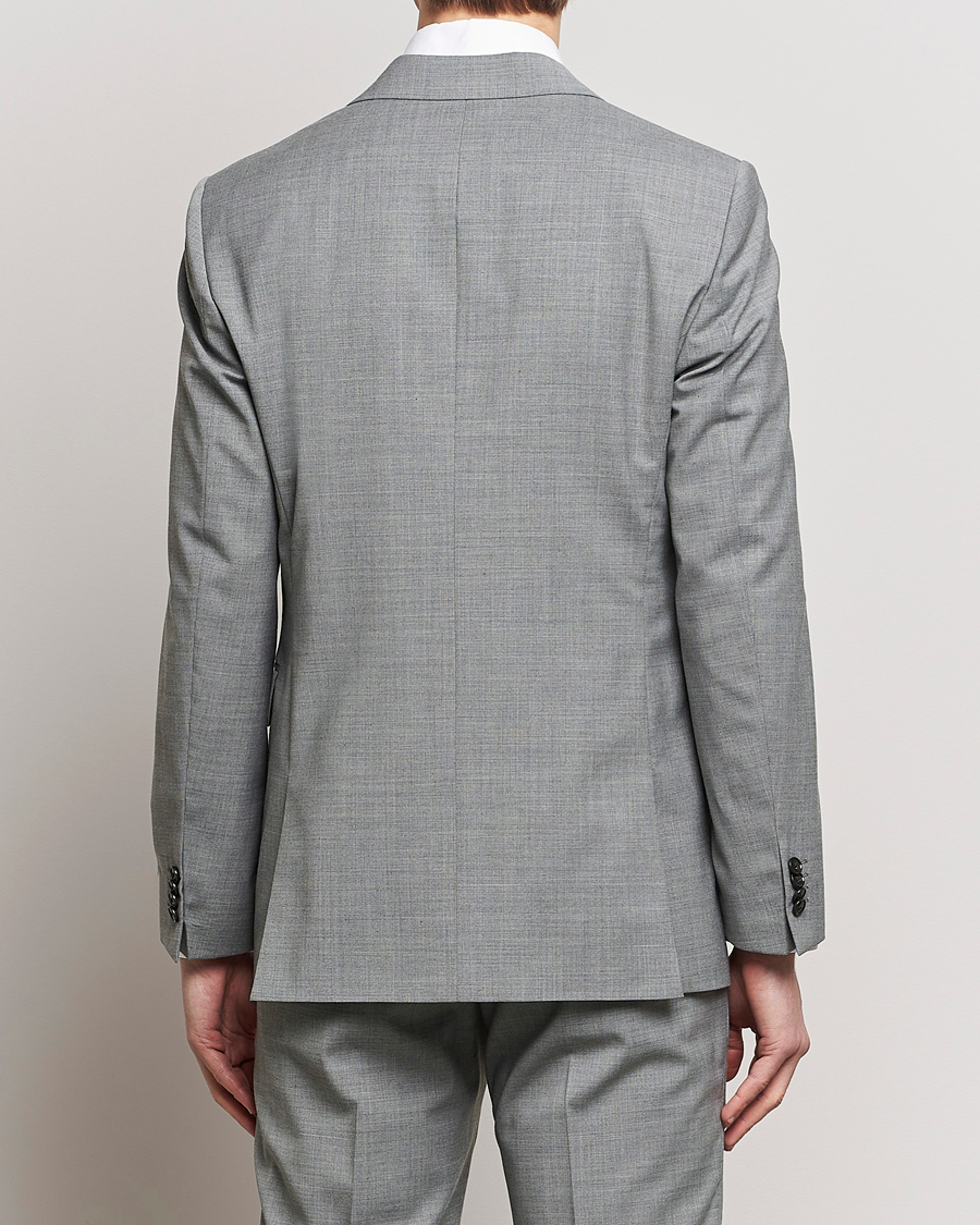 Men | Blazers | Tiger of Sweden | Justin Wool Travel Suit Blazer Grey Melange