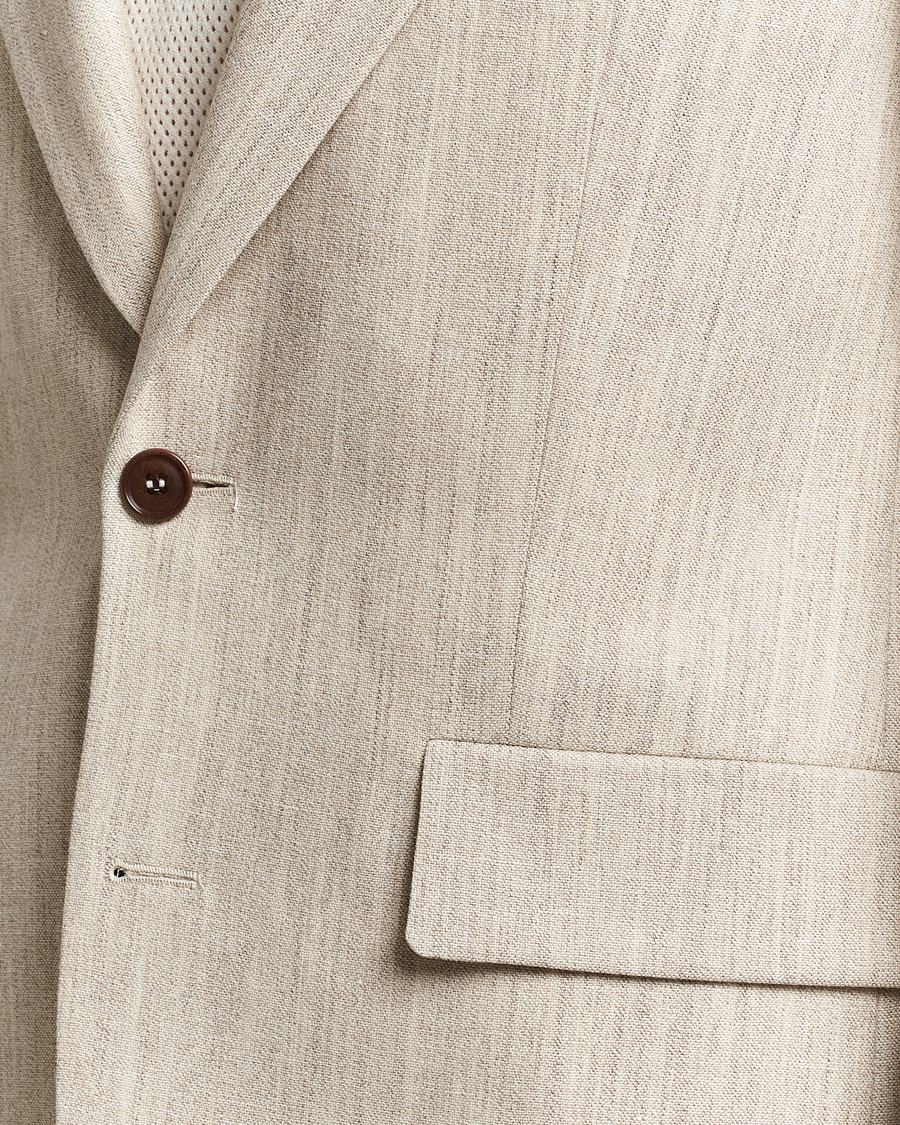 Men | Blazers | Tiger of Sweden | Jon Wool/Linen Canvas Blazer Natural White