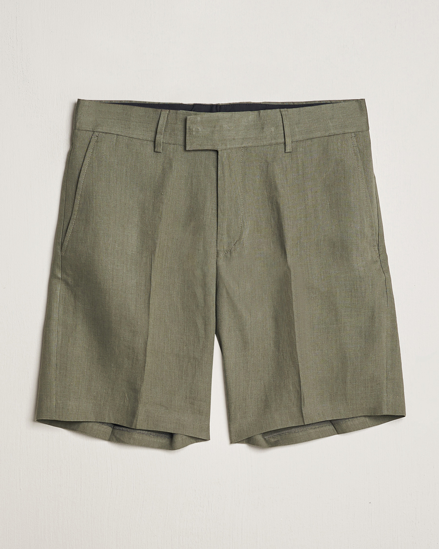 Men | Shorts | Tiger of Sweden | Thiago Linen Shorts Thyme