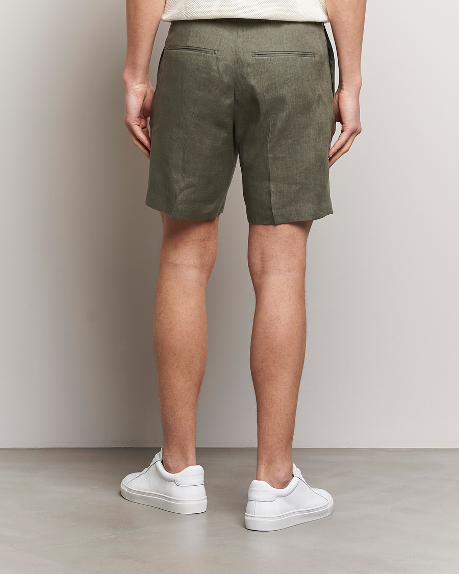 Men | Shorts | Tiger of Sweden | Thiago Linen Shorts Thyme