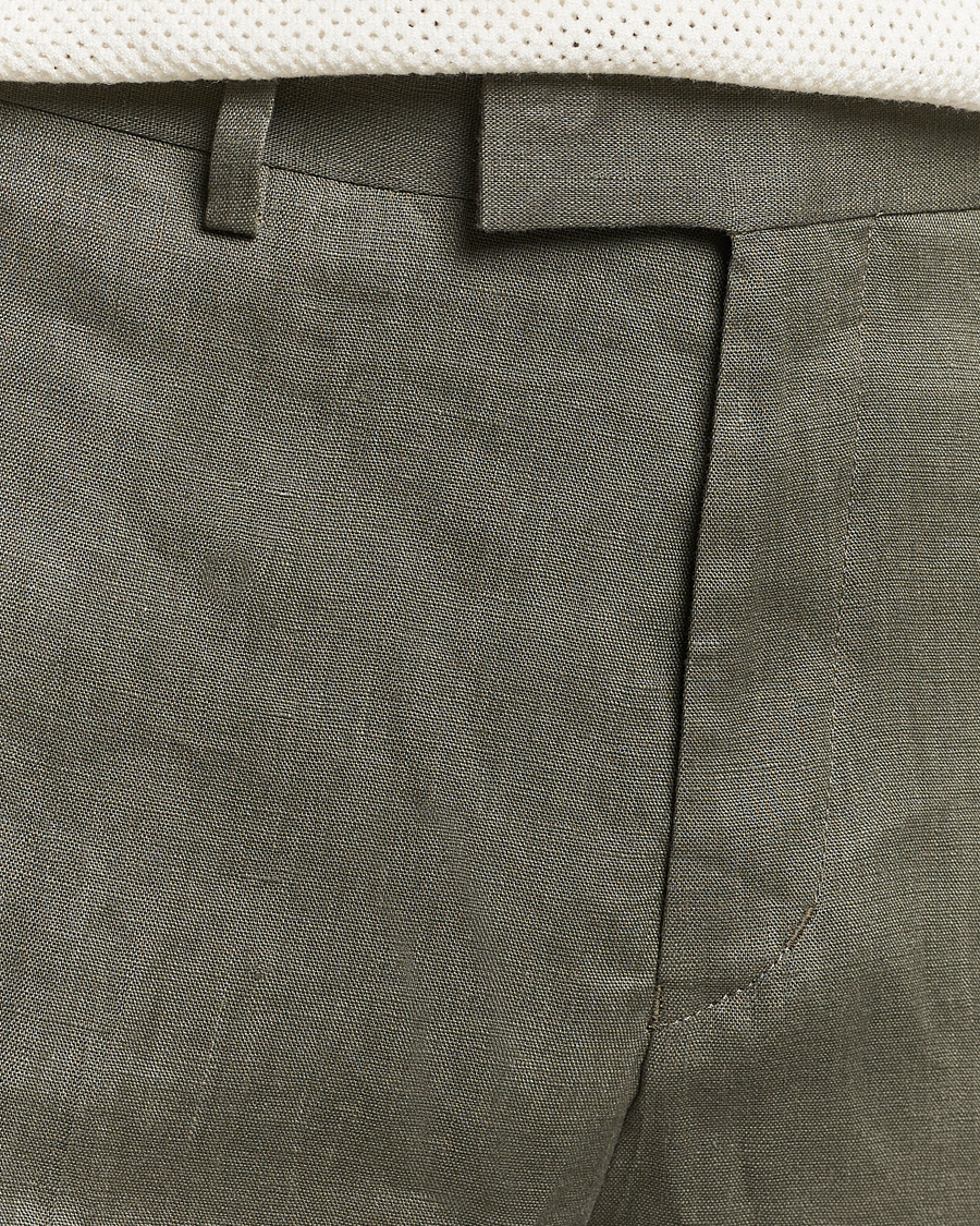 Men | Shorts | Tiger of Sweden | Thiago Linen Shorts Thyme