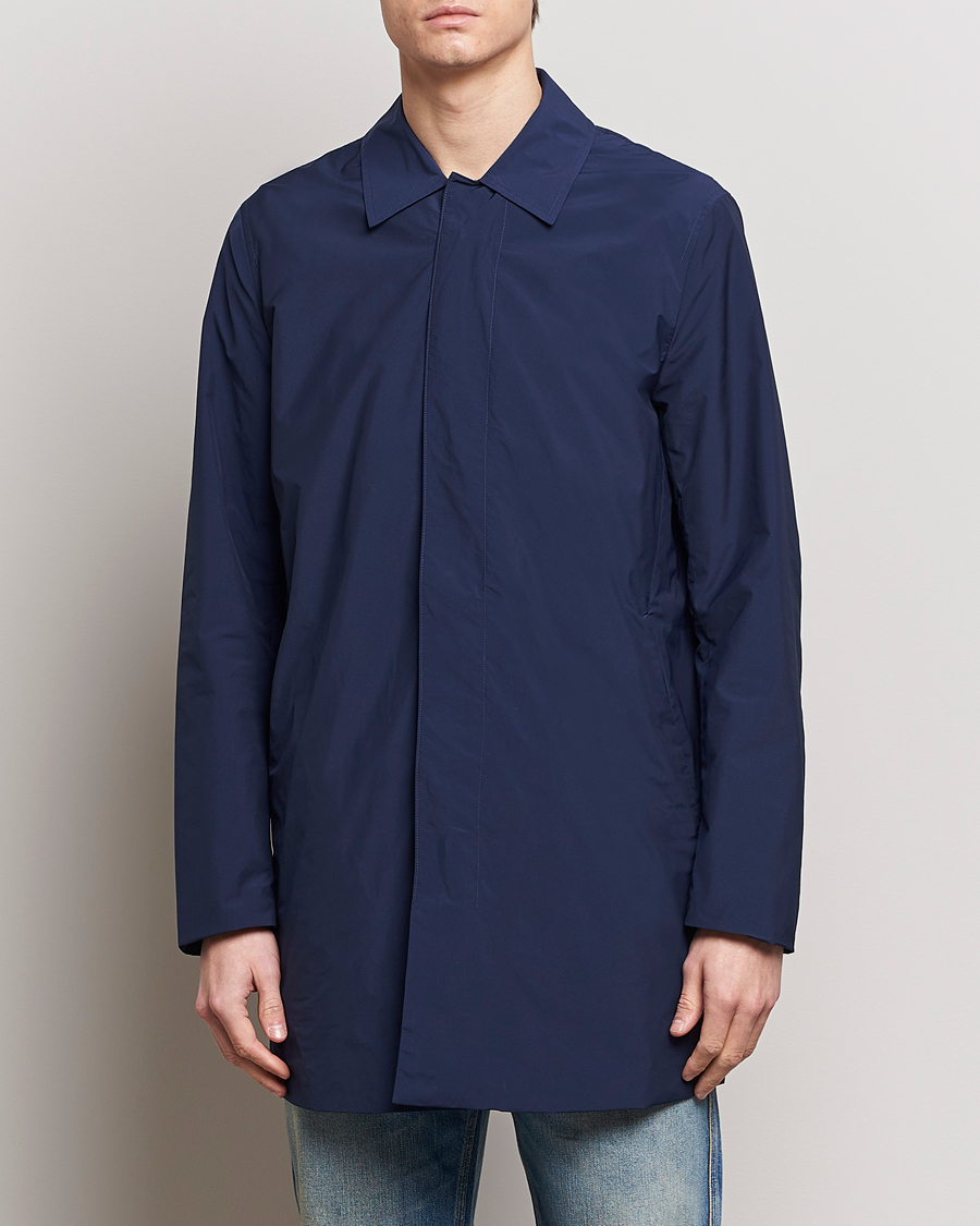 Men | Coats & Jackets | Tiger of Sweden | Cort Car Coat Indigo
