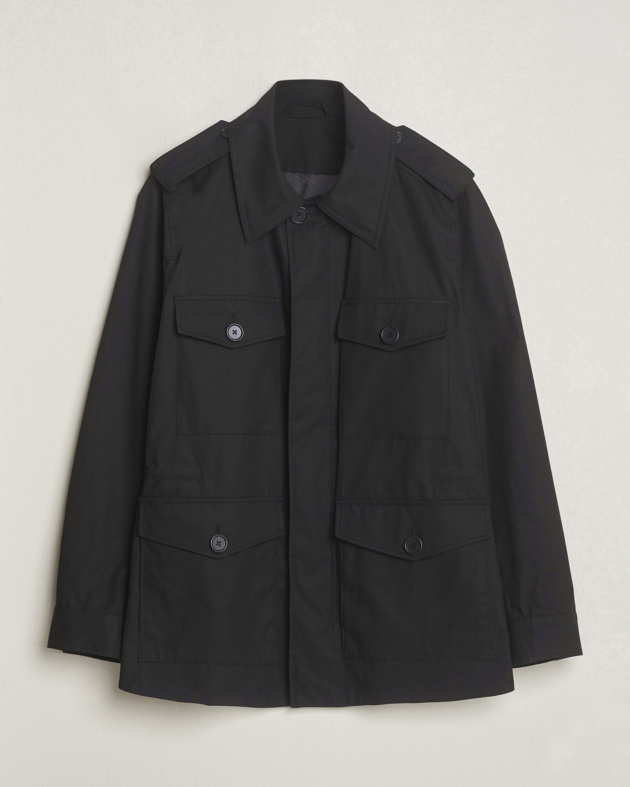 Men | Coats & Jackets | Tiger of Sweden | Bendrik Cotton Field Jacket Black