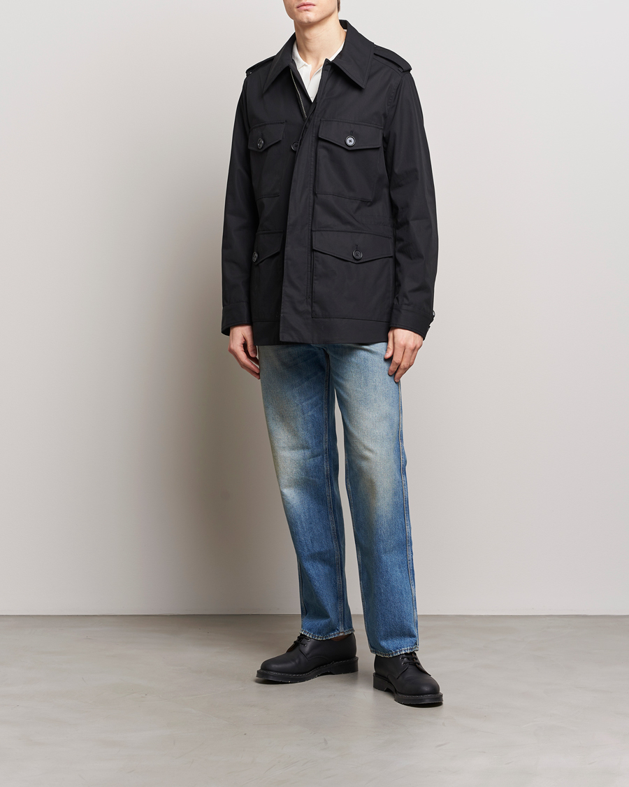 Men | Coats & Jackets | Tiger of Sweden | Bendrik Cotton Field Jacket Black