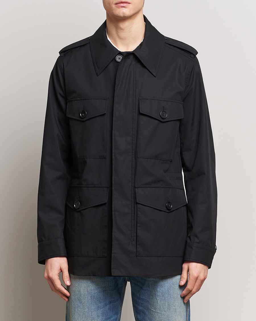 Men | Coats & Jackets | Tiger of Sweden | Bendrik Cotton Field Jacket Black