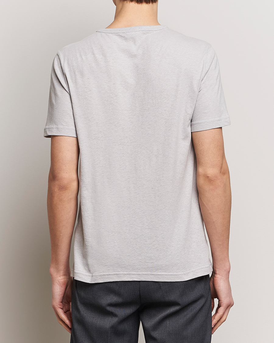 Men | T-Shirts | Tiger of Sweden | Olaf Cotton/Linen Crew Neck T-Shirt Granite