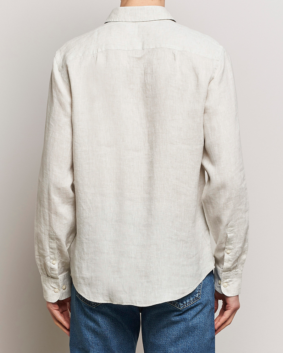 Men | Shirts | Tiger of Sweden | Spenser Linen Shirt Pale Clay