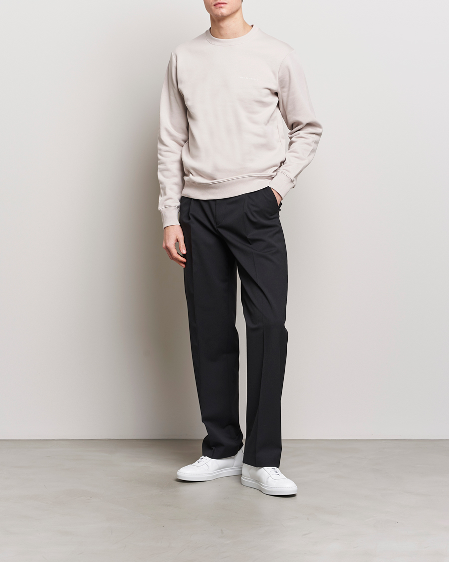 Men | Sweaters & Knitwear | Tiger of Sweden | Emerson Crew Neck Sweatshirt Grey Sand