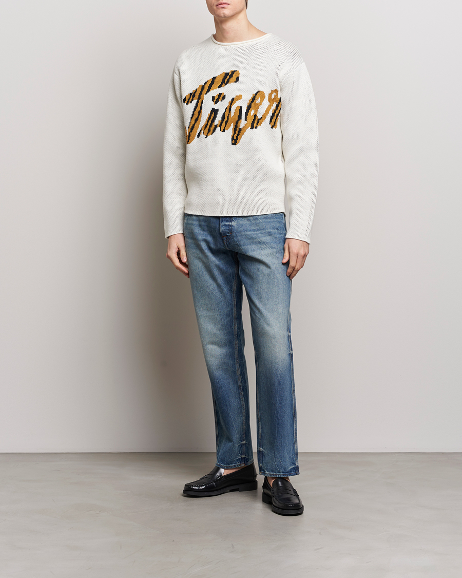 Men | Sweaters & Knitwear | Tiger of Sweden | Bobi Heavy Knitted Sweater Off White