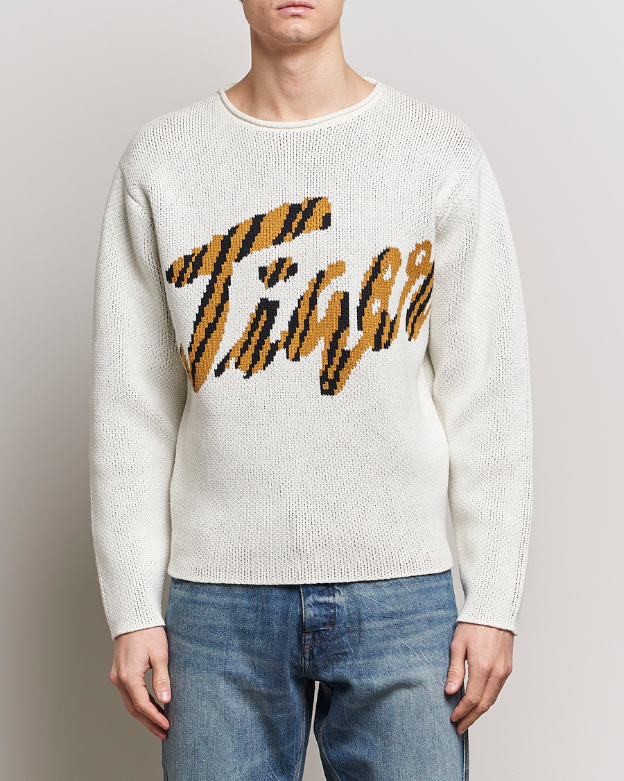Men | Sweaters & Knitwear | Tiger of Sweden | Bobi Heavy Knitted Sweater Off White