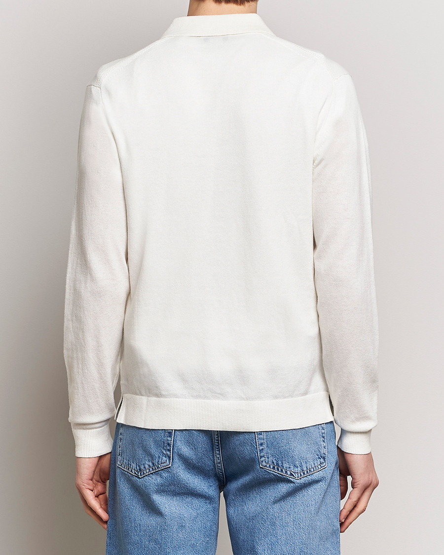Men | Sweaters & Knitwear | Tiger of Sweden | Orbit Wool/Cotton Half Zip Summer Snow