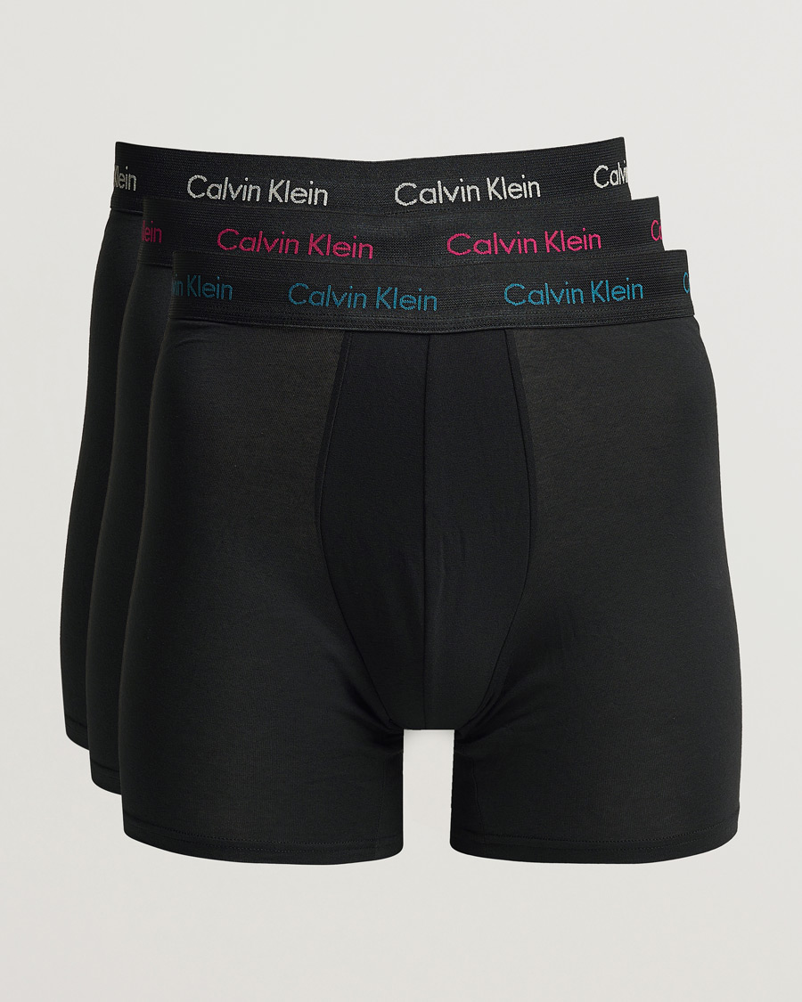 Men | Underwear & Socks | Calvin Klein | Cotton Stretch 3-Pack Boxer Breif Black