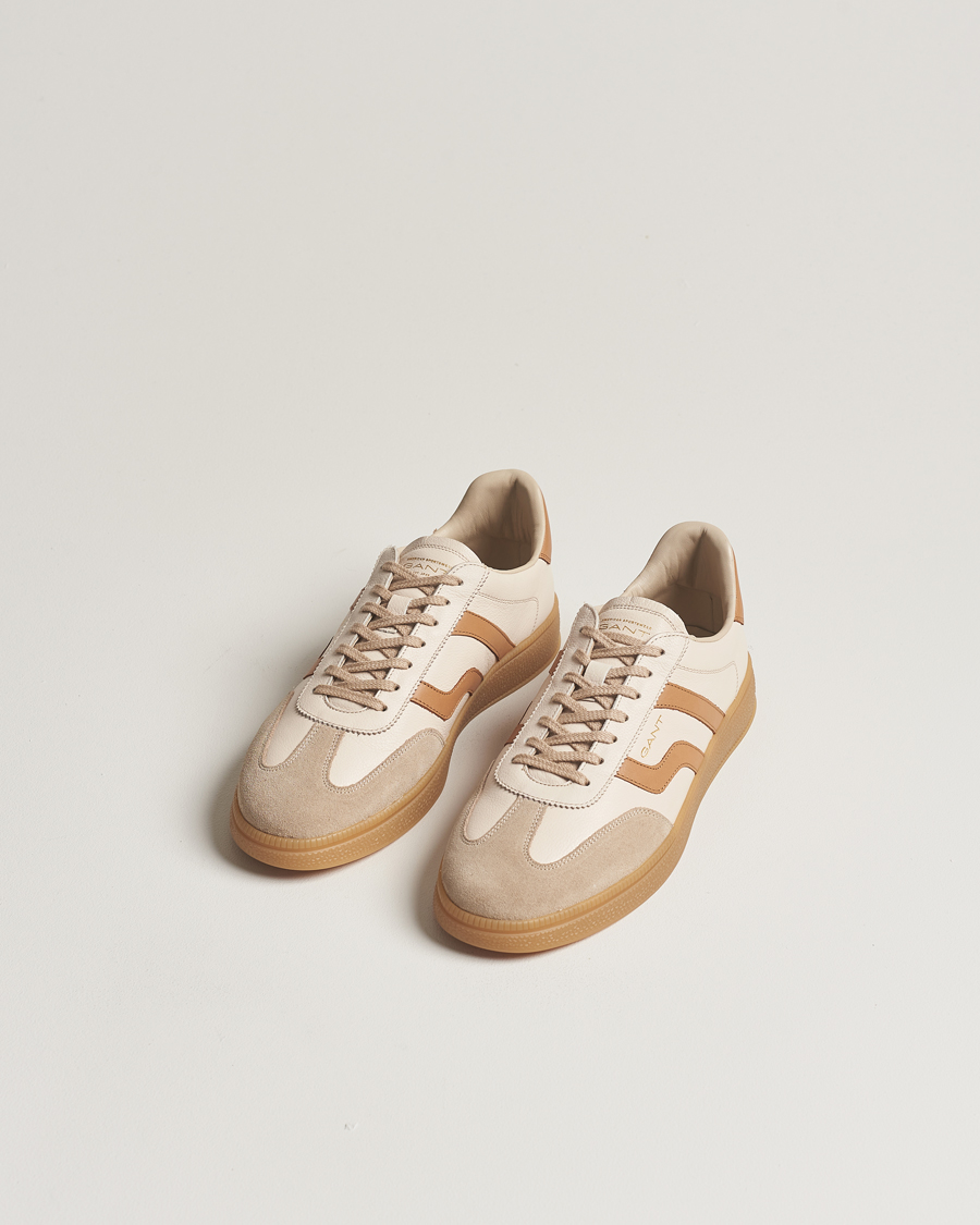 Men | GANT Cuzmo Leather Sneaker Beige/Tan | GANT | Cuzmo Leather Sneaker Beige/Tan