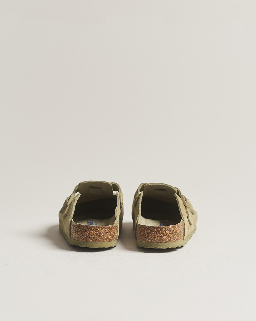 Men | BIRKENSTOCK Boston Soft Footbed Faded Khaki Suede | BIRKENSTOCK | Boston Soft Footbed Faded Khaki Suede