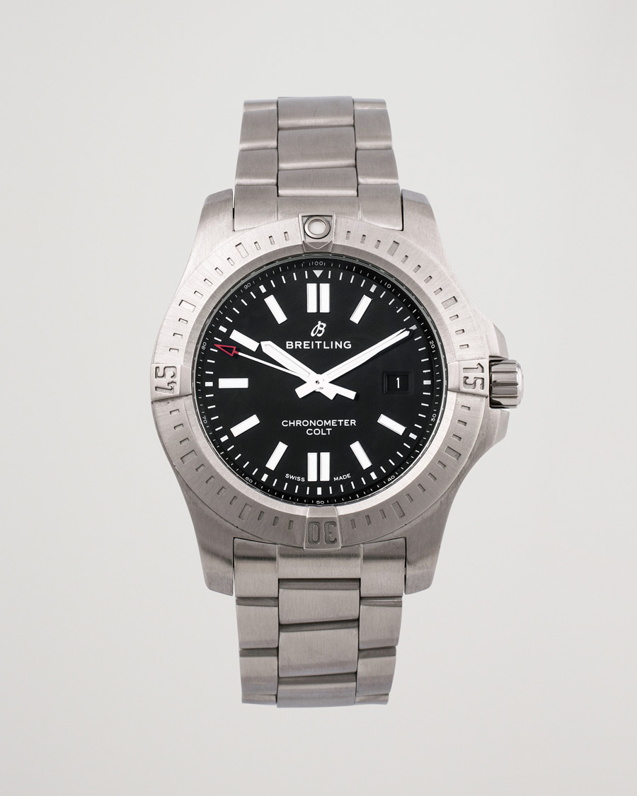 Men | Breitling Pre-Owned Chronomat Colt A17388101B1A1 Silver | Breitling Pre-Owned | Chronomat Colt A17388101B1A1 Silver