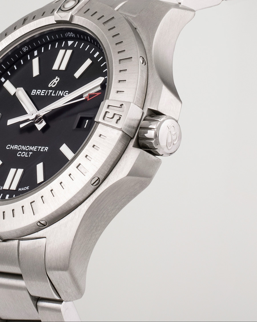 Men | Breitling Pre-Owned Chronomat Colt A17388101B1A1 Silver | Breitling Pre-Owned | Chronomat Colt A17388101B1A1 Silver