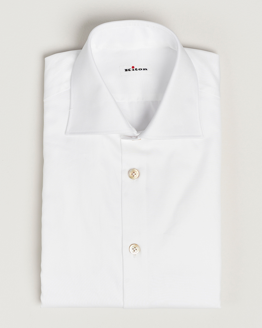 Men | Shirts | Kiton | Slim Fit Dress Shirt White