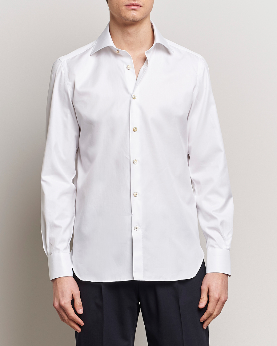 Men | Shirts | Kiton | Slim Fit Dress Shirt White