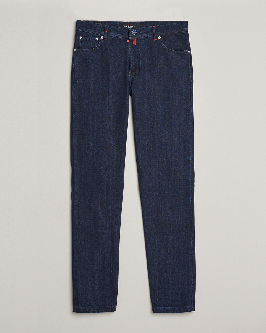Men | Jeans | Kiton | Slim Fit 5-Pocket Jeans Dark Indigo