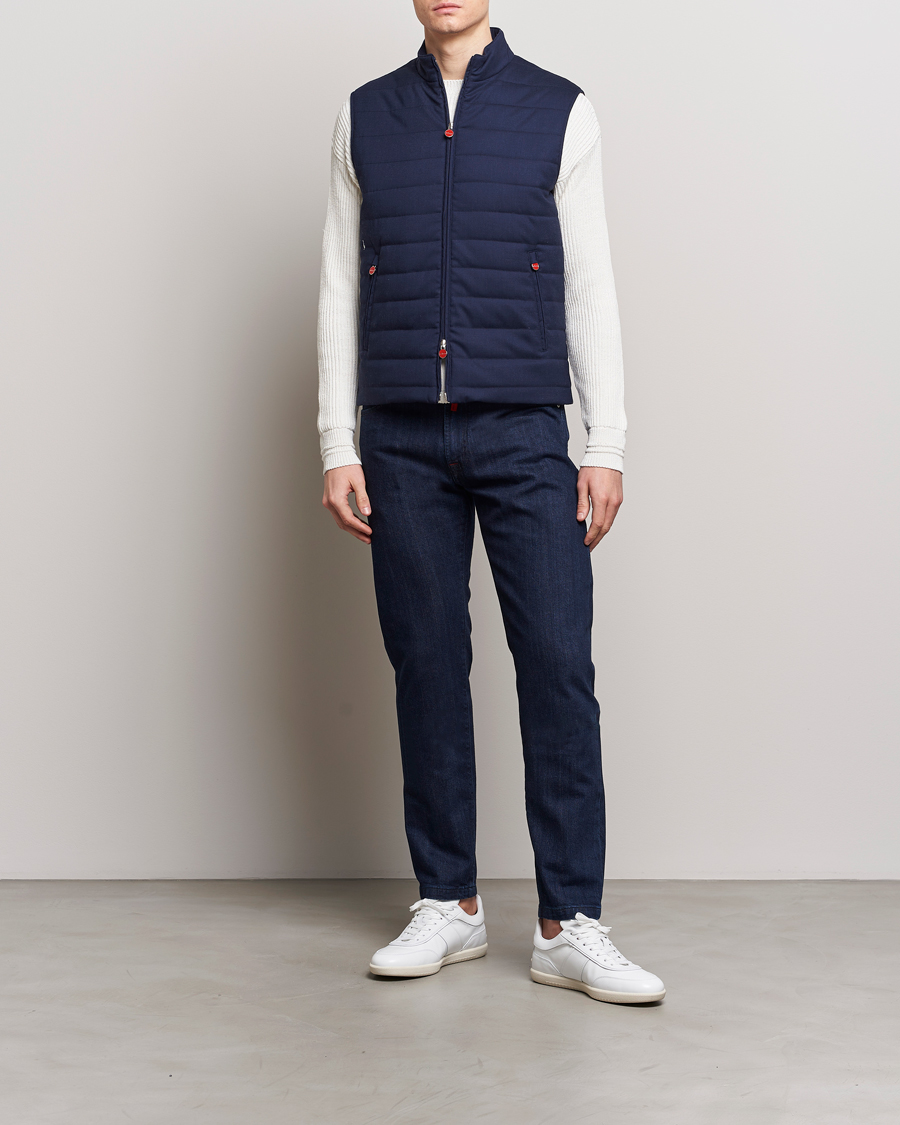 Men | Jeans | Kiton | Slim Fit 5-Pocket Jeans Dark Indigo
