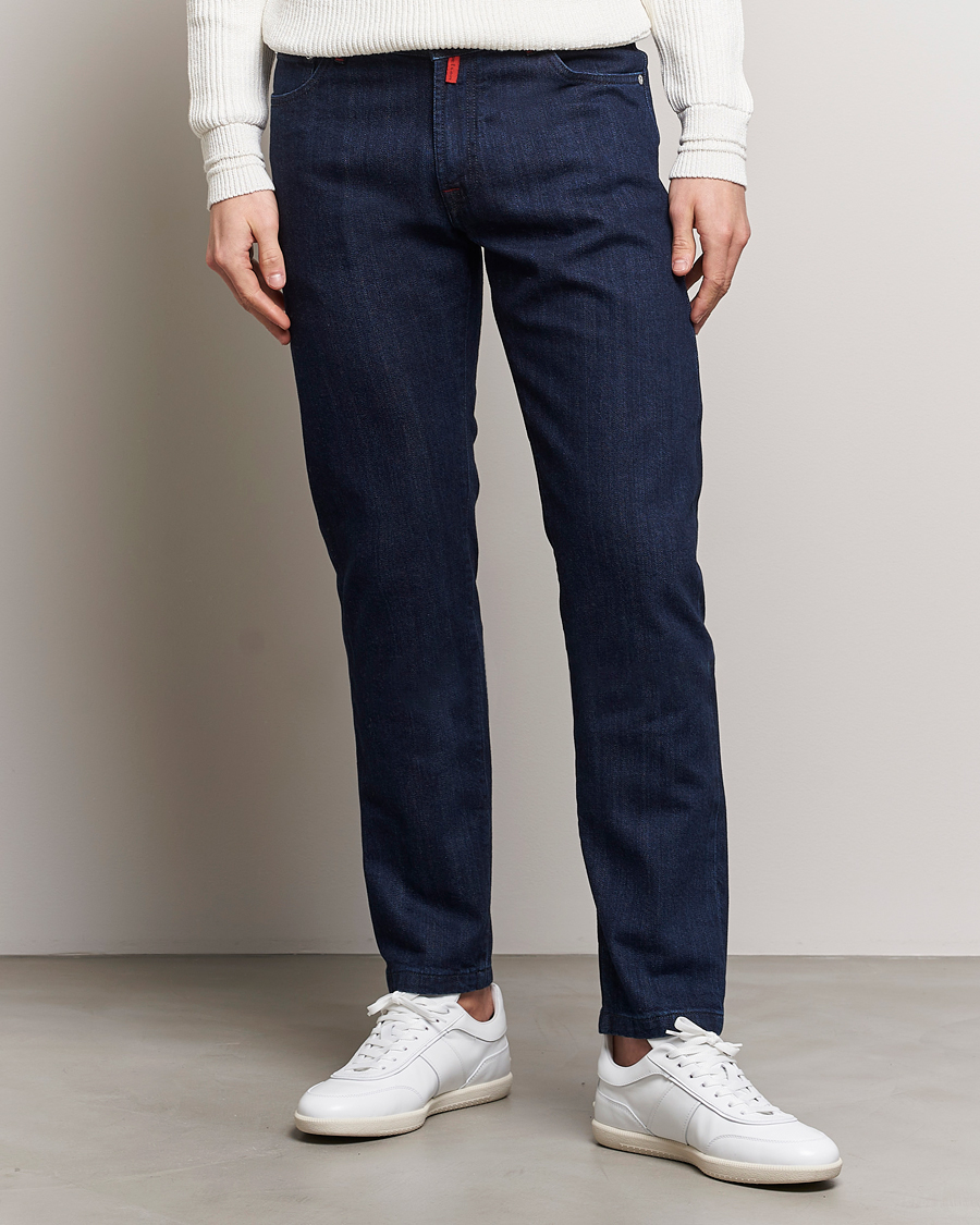 Men | Jeans | Kiton | Slim Fit 5-Pocket Jeans Dark Indigo
